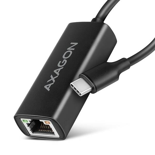 Sieťová karta Axagon USB-C 3.2 Gen 1 - Gigabit, Realtek 8153 čierna


