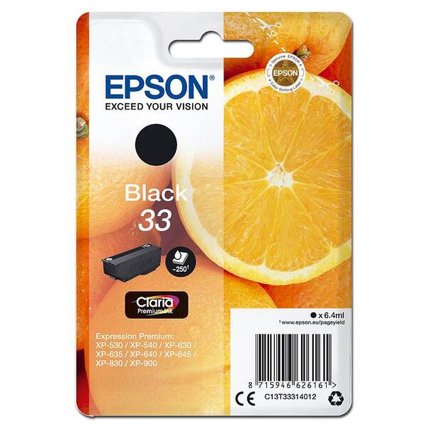 Cartridge Epson 33, 250 strán čierna

