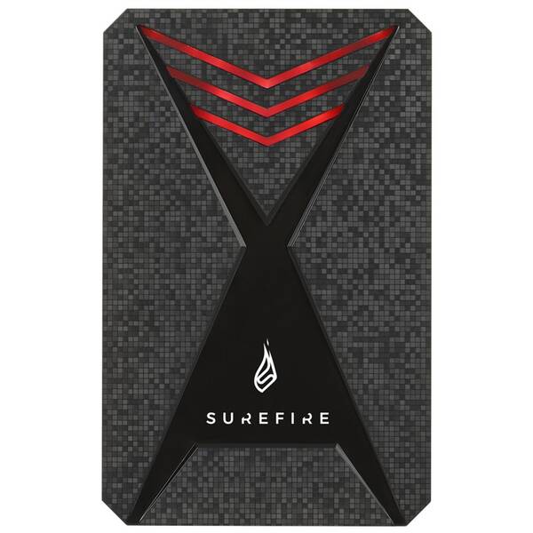 SSD externý SureFire Gaming Bunker SSD USB 3.2 Gen 1 1TB čierny


