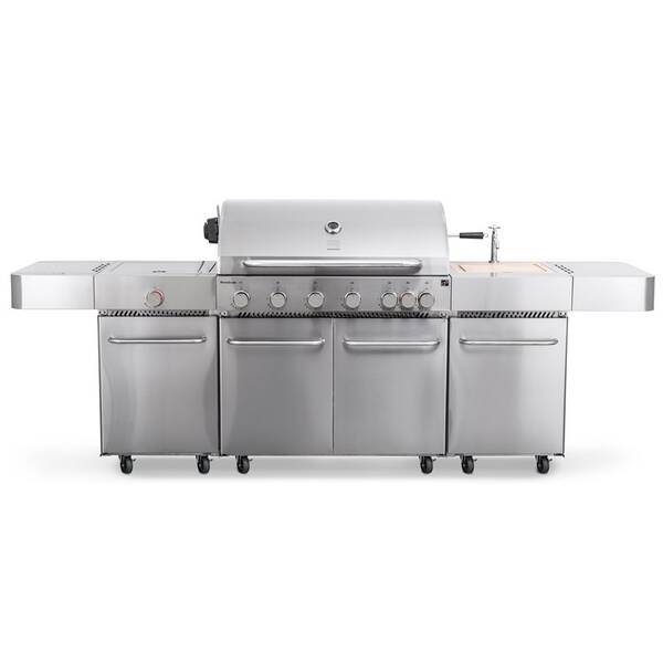 Gril záhradný plynový G21 Nevada BBQ kuchyňa Premium Line, 8  horákov 

