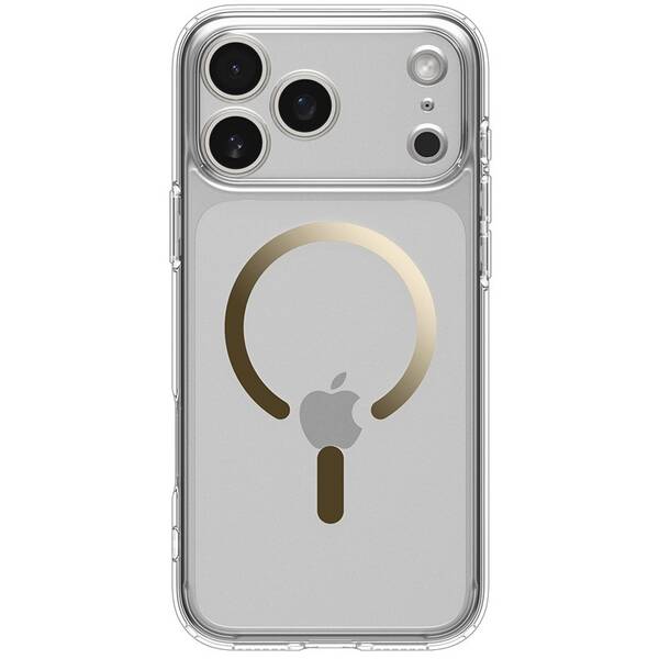 Kryt na mobil Spigen Ultra Hybrid MagSafe na Apple iPhone 17 Pro zlatý/priehľadný

