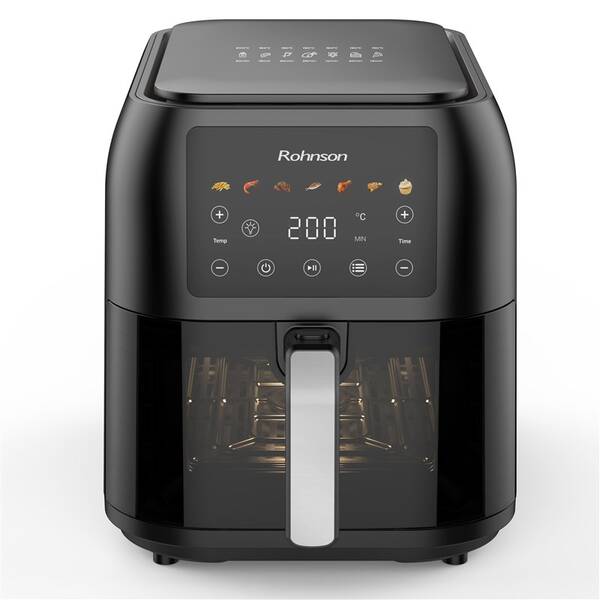 Fritéza teplovzdušná Rohnson R-2860, 8 l čierna

