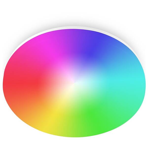LED stropné svietidlo iGET HOME LS1, 15 W, 1500 lm, RGB+CCT, 22 cm biele

