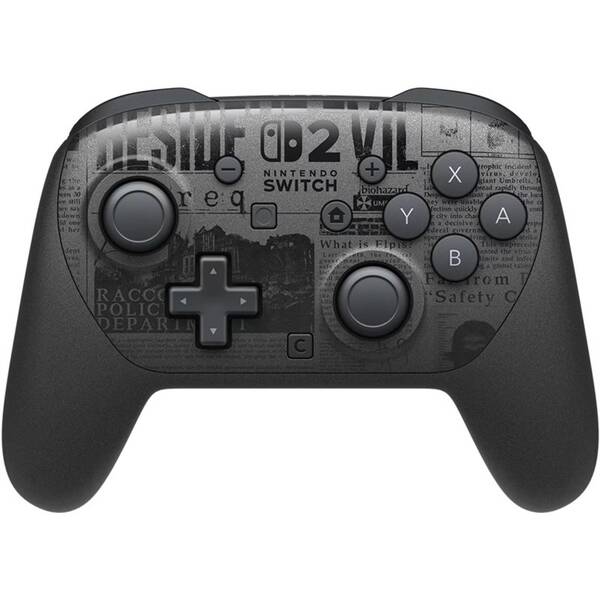 Bezdrôtový ovládač Nintendo Switch 2 Pro Controller Resident Evil RE čierny

