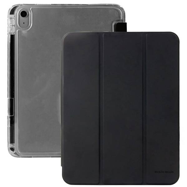 Puzdro na tablet flipové Mobile Origin Easy Tablet Case na Apple iPad Air 13" (M2 2024/M3 2025) čierne/priehľadné

