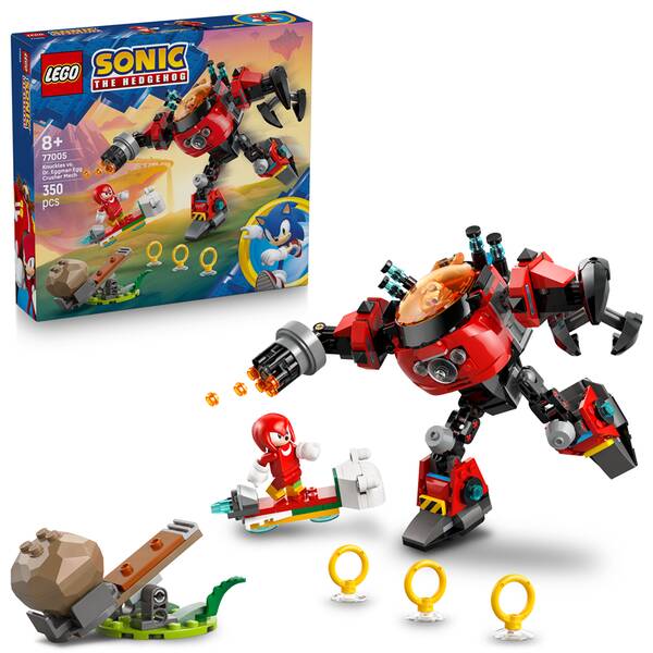 Stavebnica LEGO® Sonic the Hedgehog™ 77005 Knuckles vs. Dr. Eggman: Robotický oblek Egg Crusher 

