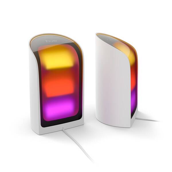 Stolové svietidlo Philips Hue Wall washer, 20W, EU/UK, White and Color Gradient (2 ks) biela

