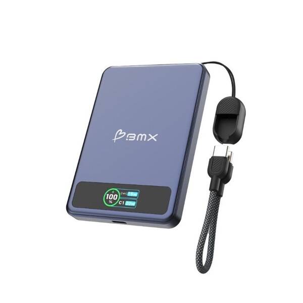 Powerbank BMX SolidSafe™ 5K Solid-State magnetická modrá

