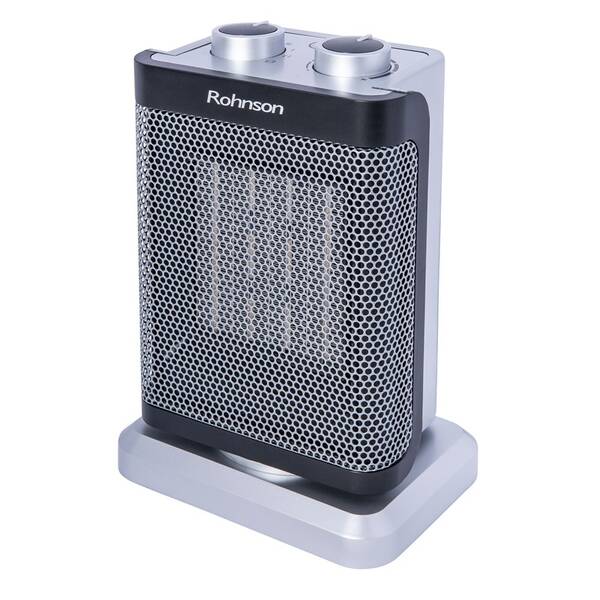 Teplovzdušný ventilátor Rohnson R-8063 čierny/strieborný

