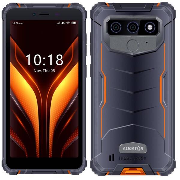 Mobilný telefón Aligator RX850 eXtremo 4 GB / 64 GB čierny/oranžový

