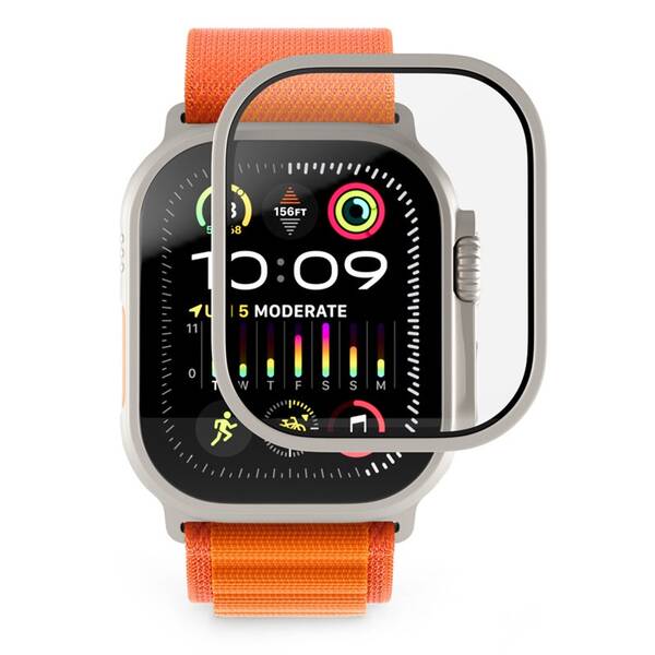 Tvrdené sklo Epico Sapphire na Apple Watch AW Ultra 49mm strieborné

