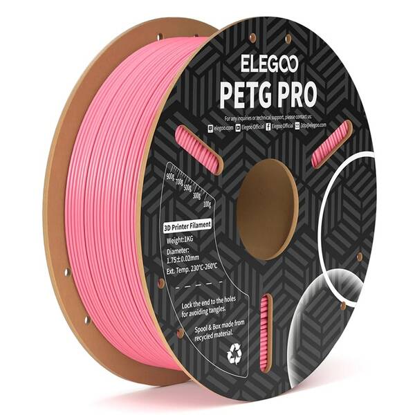 Tlačová struna (filament) Elegoo PETG P 1,75mm ružový

