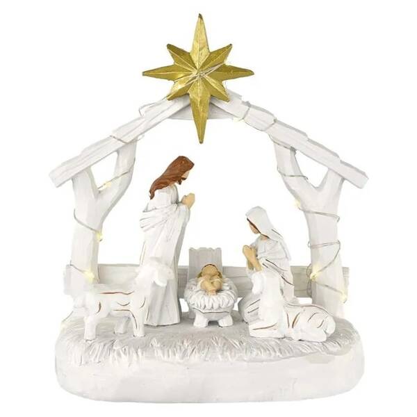 LED dekorácie EMOS 20 NATIVITY, SET, 2AAA, TIMER, WW biela

