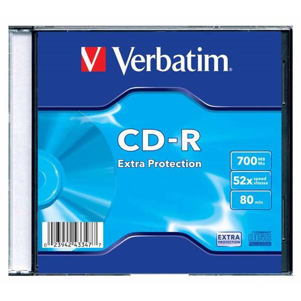 Disk Verbatim CD-R DL 700MB/80min, 52x, slim, 1ks 

