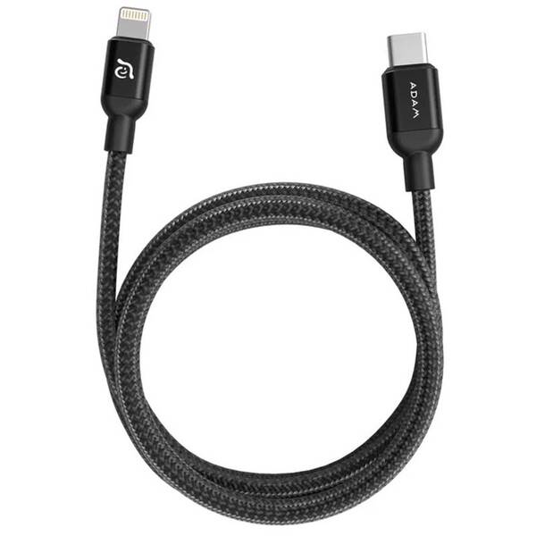Kábel ADAM Elements AE PeAk II C300B USB-C/Lightning, 0,3 m čierny


