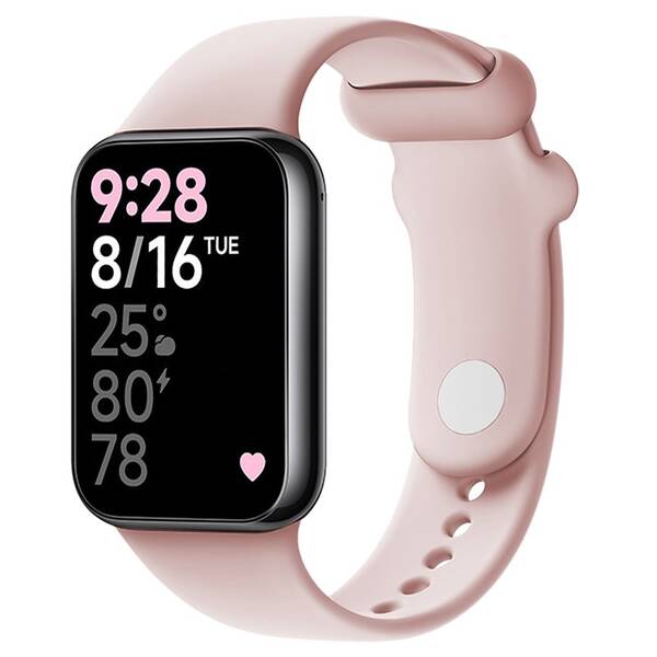 Remienok FIXED Silicone Strap na Xiaomi Redmi Watch 5/4/6/6 NFC, Smart Band 9 Pro/8 Pro ružový

