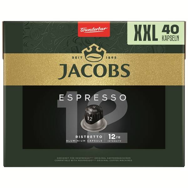 Kapsuly pre espressá Jacobs Espresso Ristretto (40 ks) 

