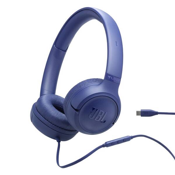 Slúchadlá JBL Tune 530, USB-C modrá

