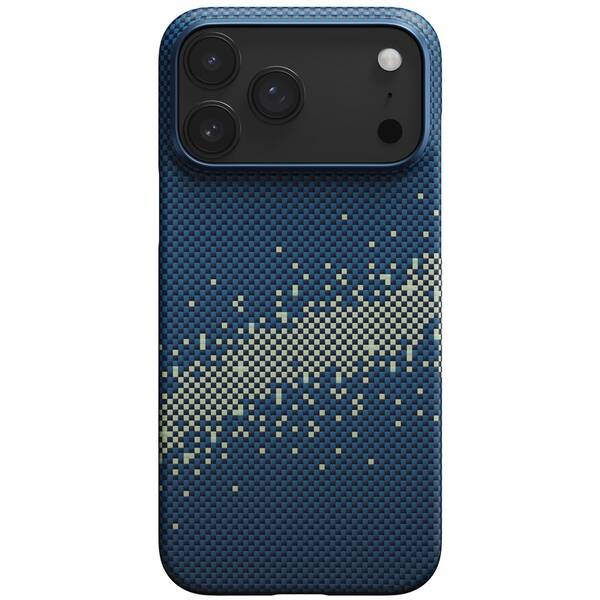 Kryt na mobil Pitaka Ultra-Slim Milky Way Galaxy na Apple iPhone 17 Pro Max modrý/žltý

