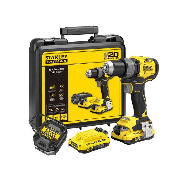 Aku vŕtačka Stanley SFMCD725D2K-QW (s baterií) 

