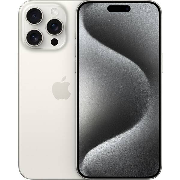 Mobilný telefón Apple iPhone 15 Pro Max 256GB biely titán 

