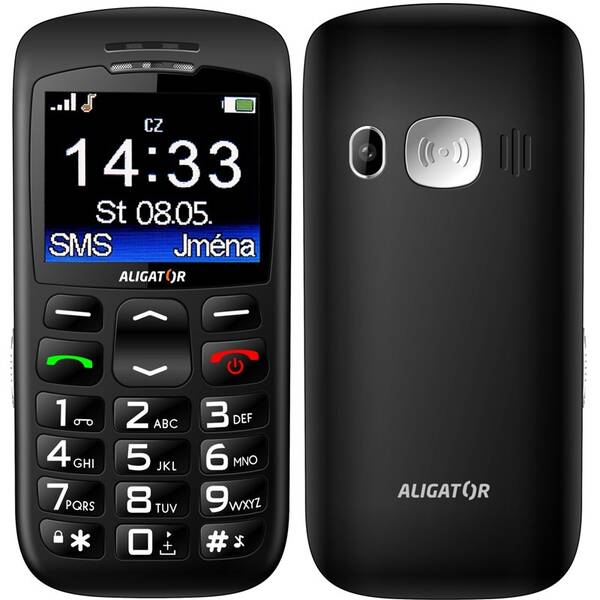 Mobilný telefón Aligator A670 Senior čierny

