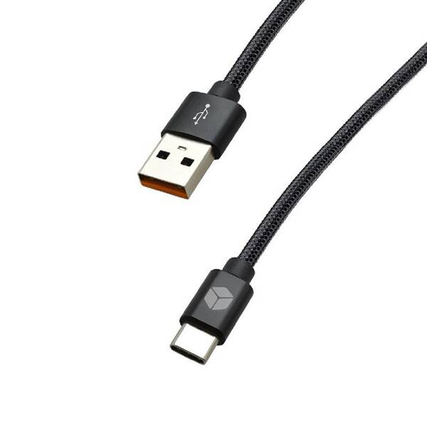 Kábel Sturdo USB/USB-C, 1,5m čierny

