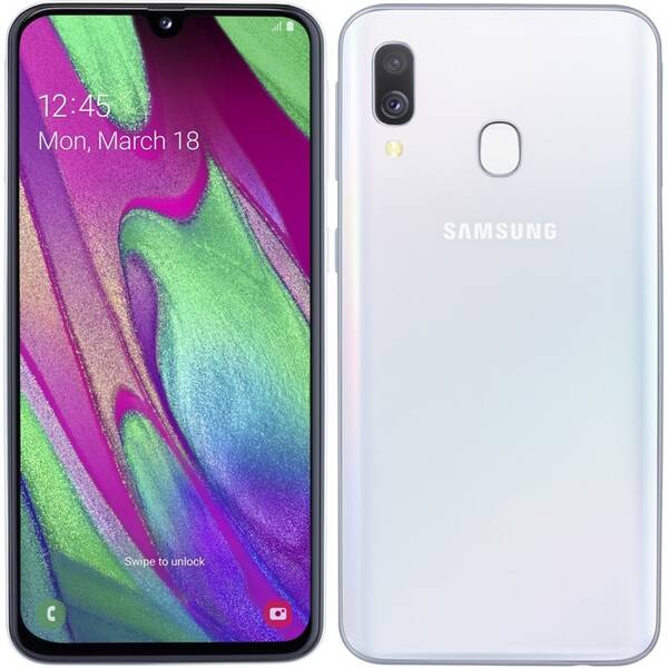 Mobilný telefón Samsung A40 Dual SIM SK biely

