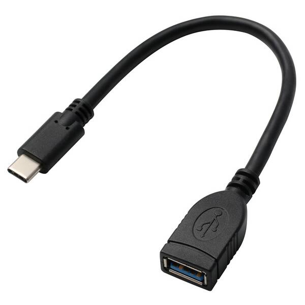 Kábel GoGEN USB A/USB-C 3.1, OTG, 0,2m čierny

