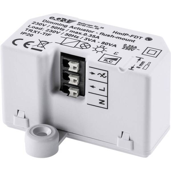 Spínač Homematic IP stmievací akčný člen - skrytá montáž 

