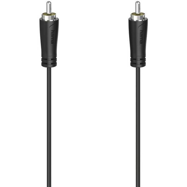 Kábel Hama audio Cinch, 1,5m čierny

