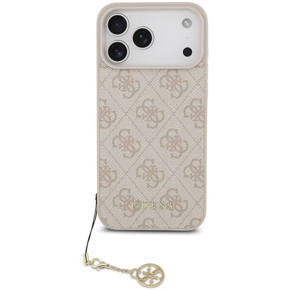 Kryt na mobil Guess 4G Charm Tone on Tone na Apple iPhone 17 Pro Max ružový


