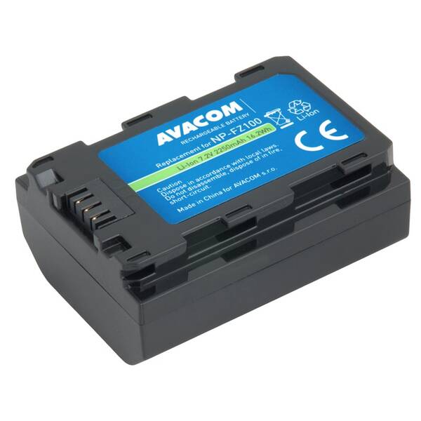Batéria Avacom Sony NP-FZ100 Li-Ion 7.2V 2250mAh 16.2Wh čierna

