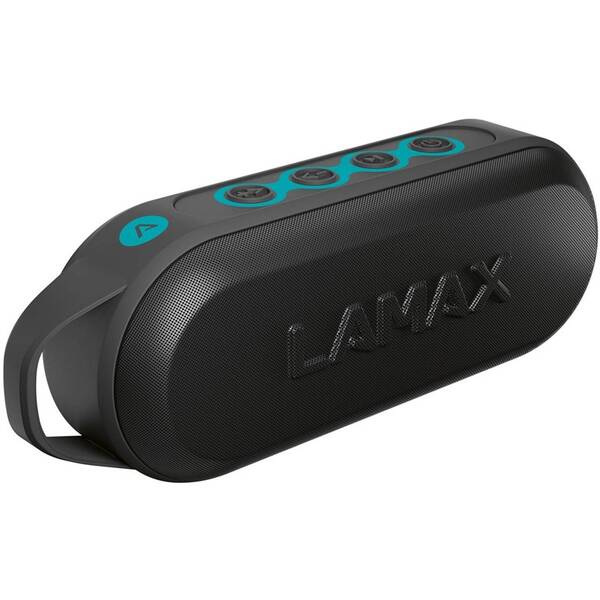 Prenosný reproduktor LAMAX Street2 USB-C čierny/tyrkysový

