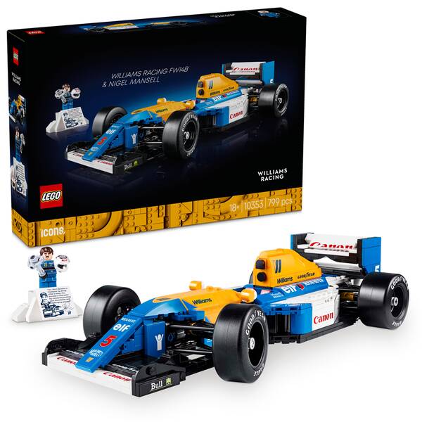 Stavebnica LEGO® Icons 10353 Williams Racing FW14B a Nigel Mansell 

