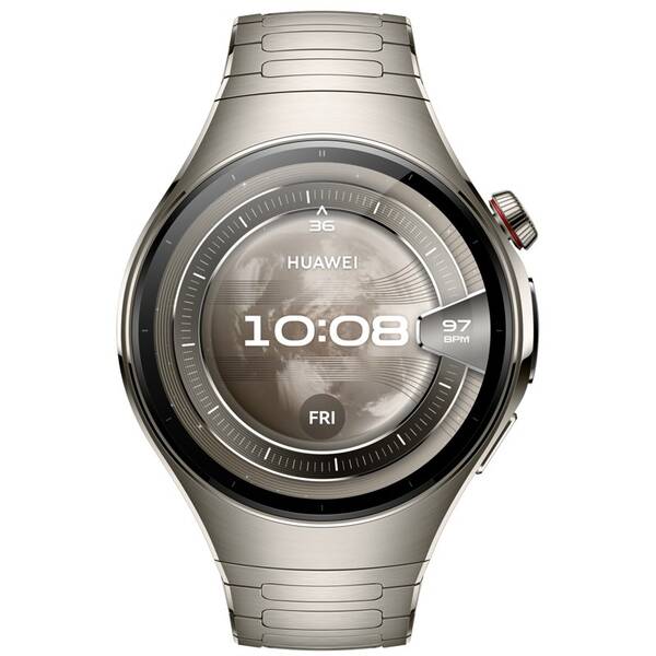 Inteligentné hodinky Huawei Watch 5 46 mm LTE - Silver + Titanium Strap strieborné

