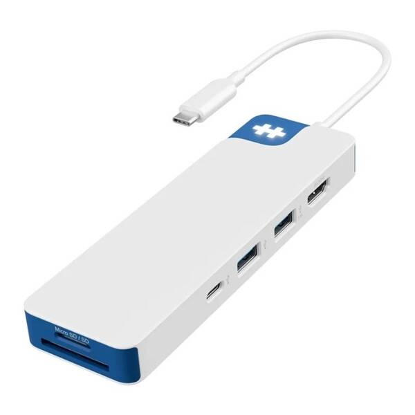 USB Hub HyperDrive Flex 8 Port USB-C biely/modrý

