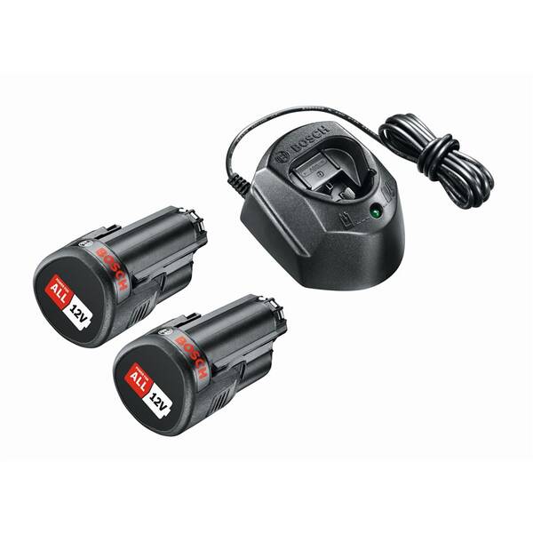 Set batérie a nabíjačky Bosch 12 V (2 × 1,5 Ah & GAL 1210 CV) 

