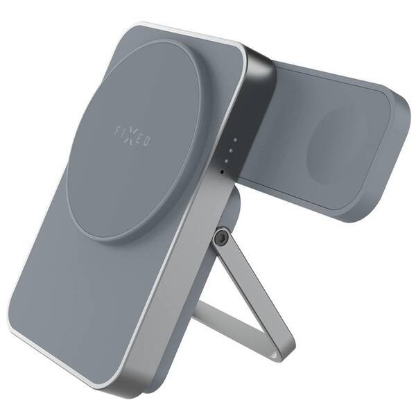 Powerbank FIXED MagZen 5 Stand, nabíjení Apple Watch, MagSafe, 5000 mAh sivá

