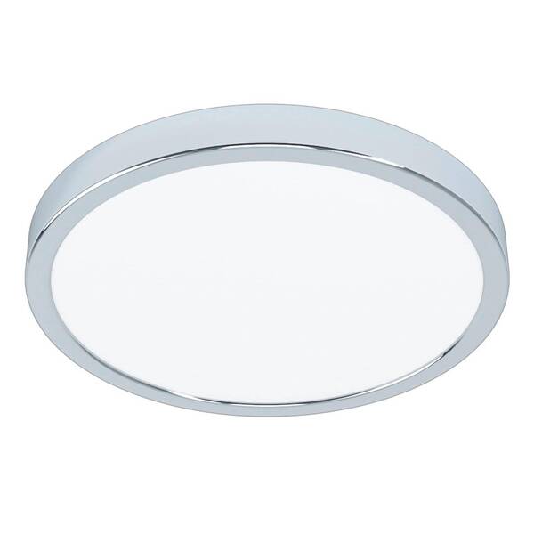 LED stropné svietidlo Eglo Fueva 5, kruh, 28,5 cm, teplá biela, IP44 chróm

