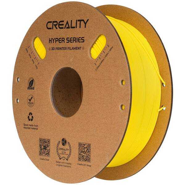Tlačová struna (filament) Creality Hyper PLA 1kg žltý

