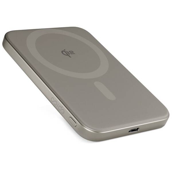 Powerbank Epico UltraPack Qi2 Slim Alu Mag+ 5000mAh strieborný

