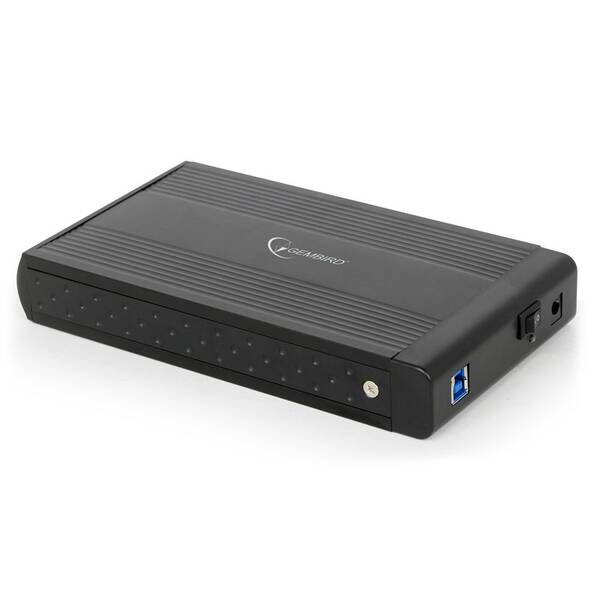 Box na HDD Gembird pre 3.5” zariadenie, USB 3.0, SATA čierny

