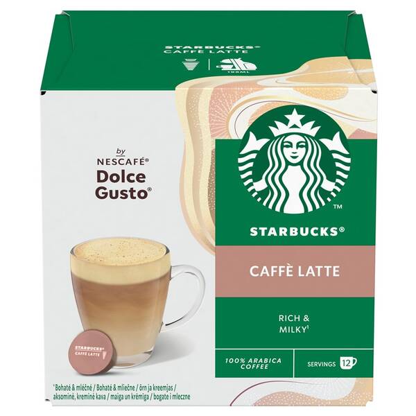 Kapsuly pre espressá Starbucks Caffe Latte (12 ks) 

