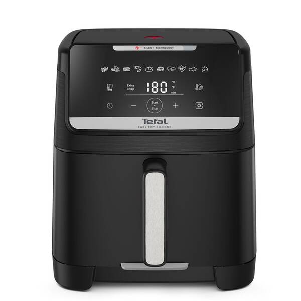 Fritéza teplovzdušná Tefal Easy Fry Silence EY8428E0, 7 l čierna

