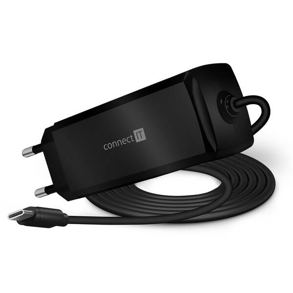 Sieťový adaptér Connect IT C-Power USB-C PD 100 W čierny

