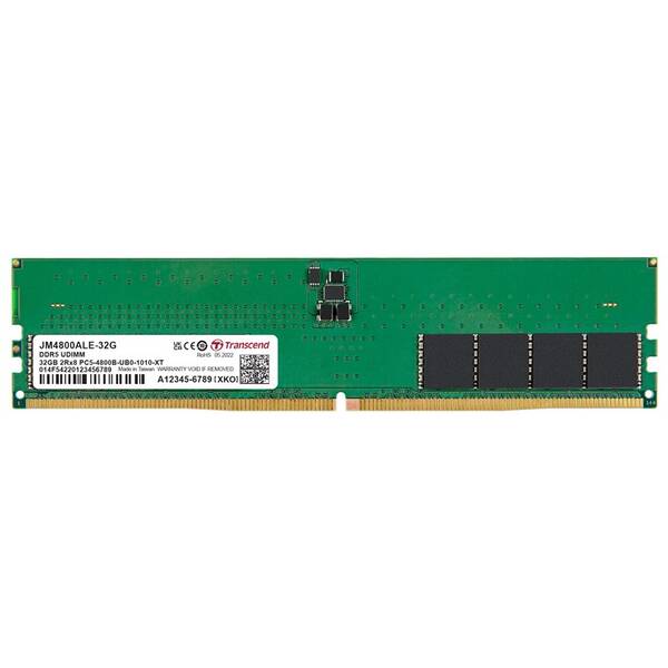 Pamäťový modul UDIMM Transcend 32GB DDR5 4800MHz CL40 

