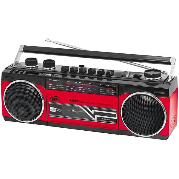 Rádiomagnetofón Trevi RR 501 BT červený

