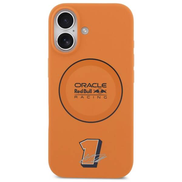Kryt na mobil Red Bull Silicone Blue Ring MagSafe na Apple iPhone 17 oranžový

