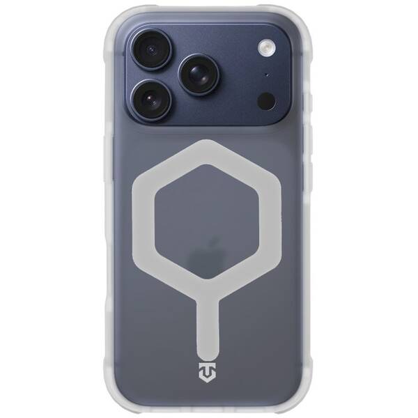 Kryt na mobil Tactical MagForce Hexagon na Apple iPhone 17 Pro biely/priehľadný

